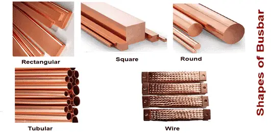 Shapes of  electrical busbars 