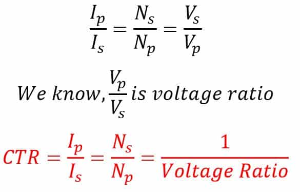 How to Calculate CT ratio from Voltage Ratio?