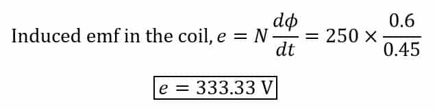 numerical problem on faraday's law of electromagnetic induction
