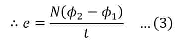 faraday law equation