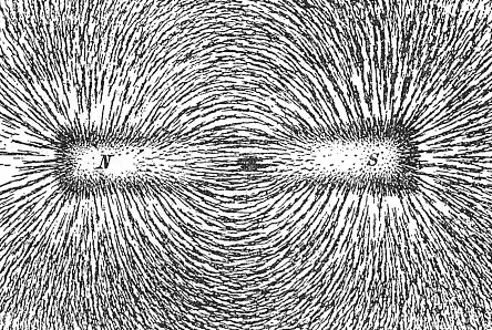  field lines with iron filling 