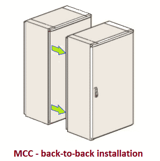back to back installation of MCC