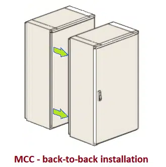 back to back installation of MCC