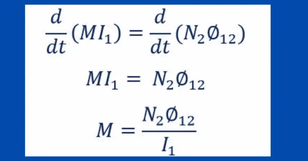 Mutual Inductance- Definition, Explanation,  Formula