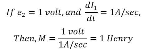 definition of mutual inductance
