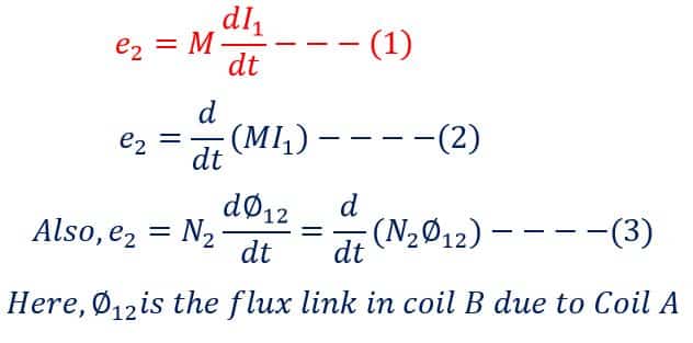 mutual inductance formula