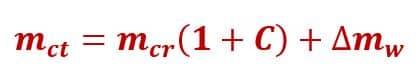 Equation for Determination of Conventional Mass