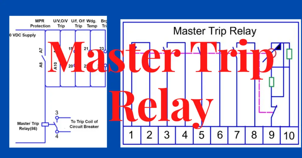 master trip relay -simple explanation with diagraam