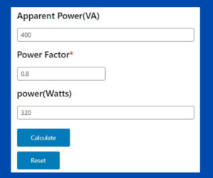 VA to Watts Conversion Calculator