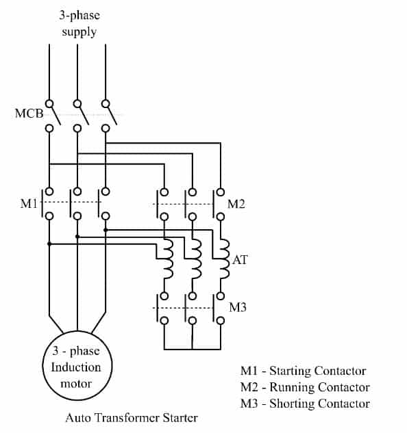 Autotransformer Starter  wiring diagram