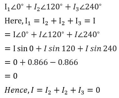 balanced load current equation