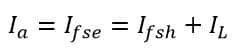  Armature current of long shunt compound generator 