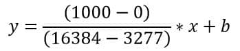 PLC Analog Input Scaling formula