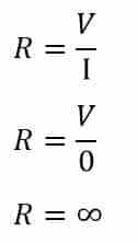 open circuit resistance