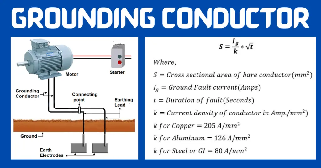 Grounding Conductor: What is it ( How to Calculate its Right Size)?