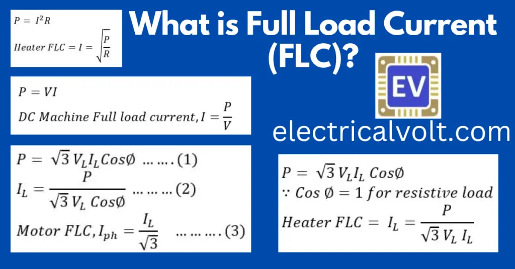 AC DC Full Load Current Formula and Calculations explained
