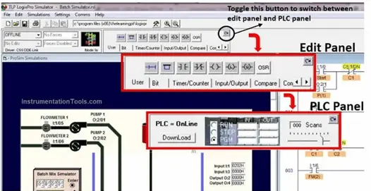 Editing program and Downloading in LogixPro