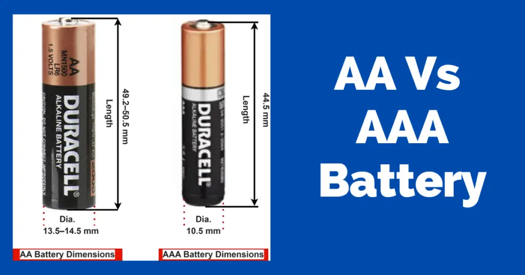aa vs aaa battery- difference between aa and aaa battery