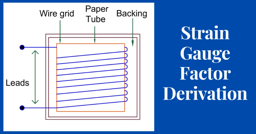 Strain Gauge Factor and its Derivation explained
