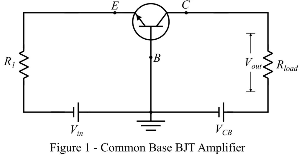 Common Base (CB) BJT Amplifier
