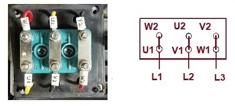 Star Delta Connection in Motor Terminal