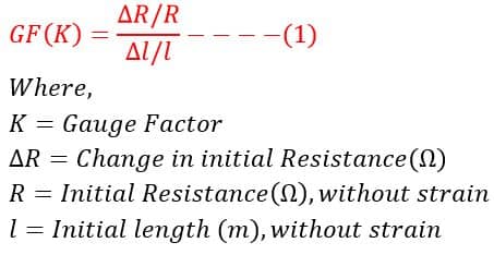 Gauge factor formula