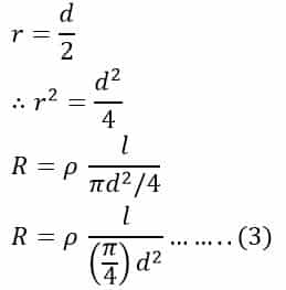 resistance formula