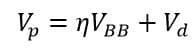 Peak Point Voltage (VP) of the UJT