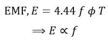 formula showing reduction in insulation cost with reduced frequency