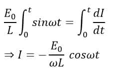 current in a pure inductor as per the lenz's law of electromagnetic induction