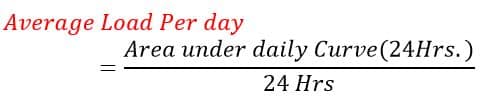 formula of average load per day
