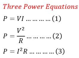 power equations
