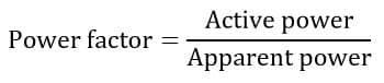 formula of power factor