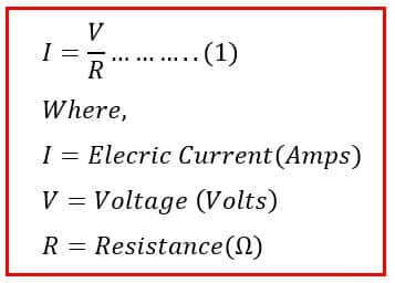 Ohm’s Law to Determine Current