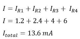 formula for total current 
