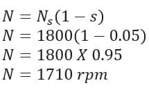 solved problem 1-calculation of actual rotor speed of induction motor