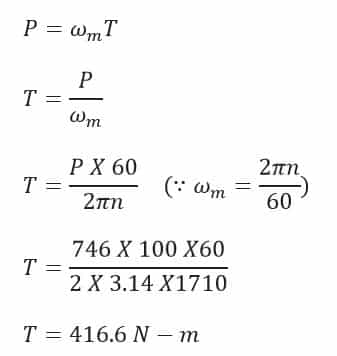 solved problem 1- calculation of torque of induction motor