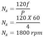 solved problem 1- calculation of synchronous speed 