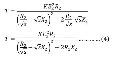 maximum torque condition derivation