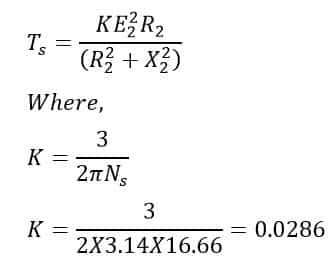 solved problem-starting torque of induction motor at start