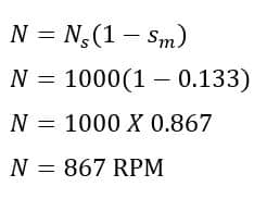 solved problem of Speed at which maximum torque will occur