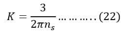 value of k in torque equation of induction motor