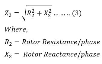 induction motor rotor impedance