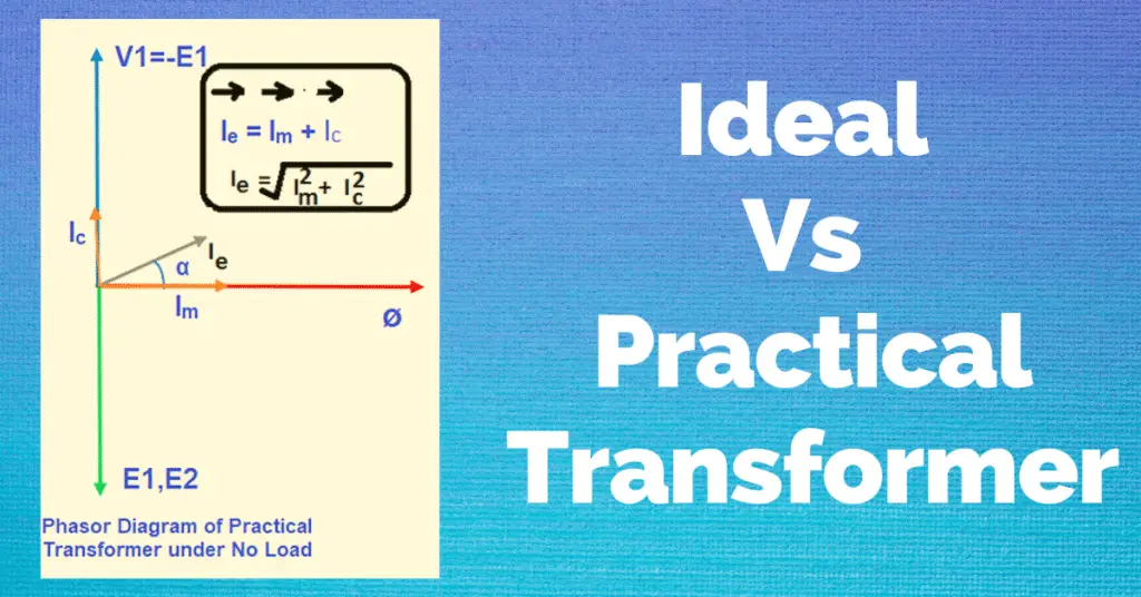 Ideal vs Real or Practical Transformer- key differences explained
