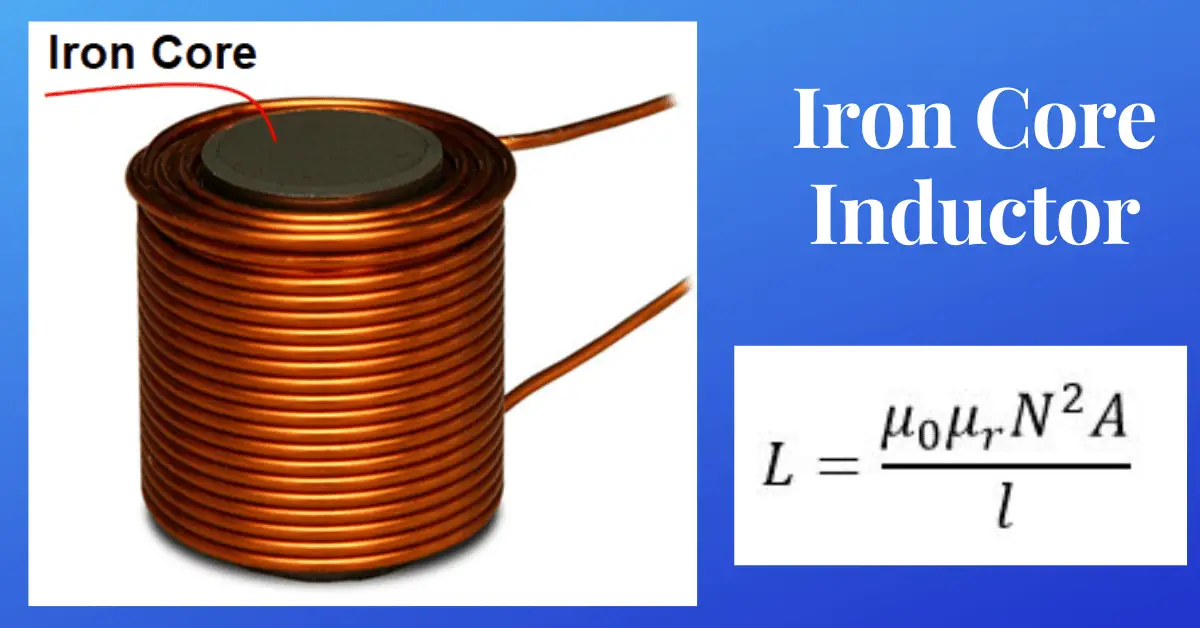 Iron Core Inductor Construction Formula Working And Applications 