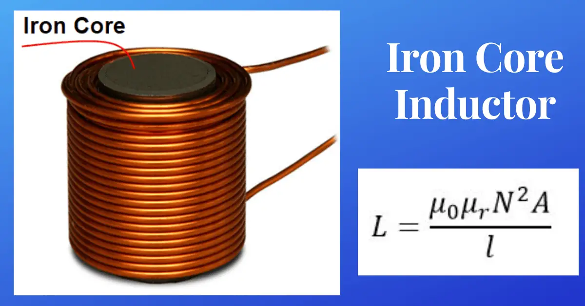 Iron Core Inductor Construction, Formula, Working & Applications
