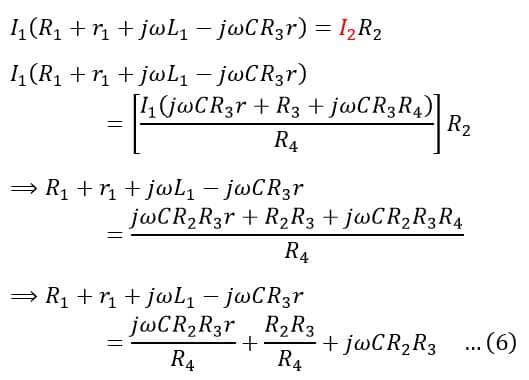 derivation of inductance in Anderson's bridge