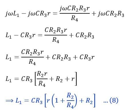 derivation of self inductance formula in Andersons's bridge