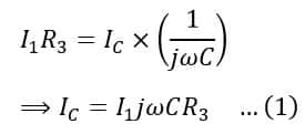 current in the capacitor of Anderson's bridge