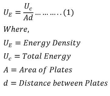 formula  for energy density 